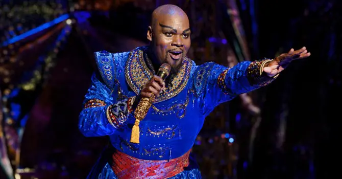 Michael James Scott Enchants as Genie in Aladdin on Broadway