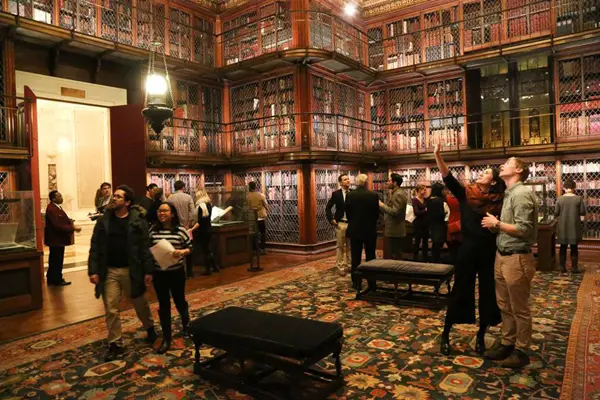 An interior view of Morgan Library & Museum.