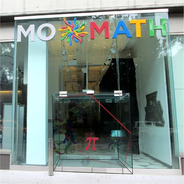 The entrance to the National Museum of Mathematics.
