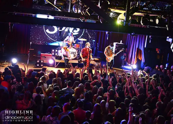 An audience enjoying a show at the Highline Ballroom.