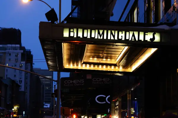An exterior view of Bloomingdale's.