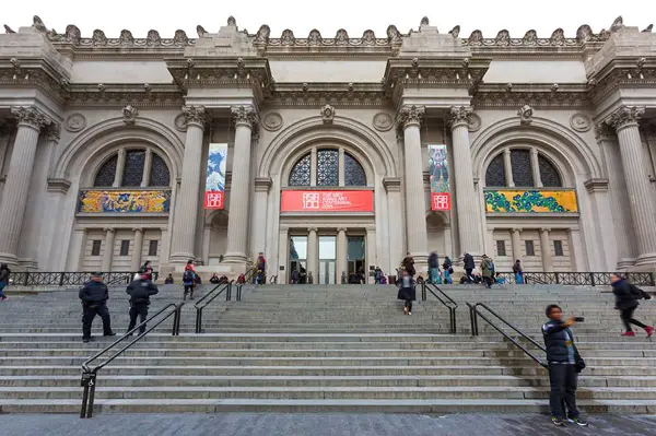 An exterior view of the Metropolitan Museum of Art.