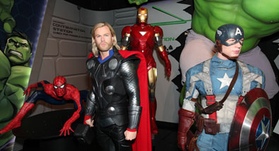 The Avengers at Madame Tussauds New York
