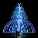 Electric Fountain: Monumental Light Sculpture Illuminates Rockefeller Center