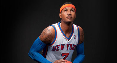 The Knicks' Carmelo Anthony Gets His Own Wax Figure at Madame Tussauds New York