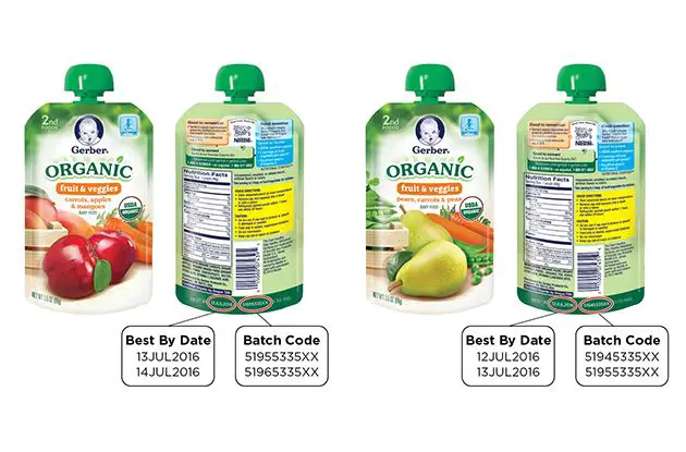 Gerber Issues Recall of Organic Food Pouches