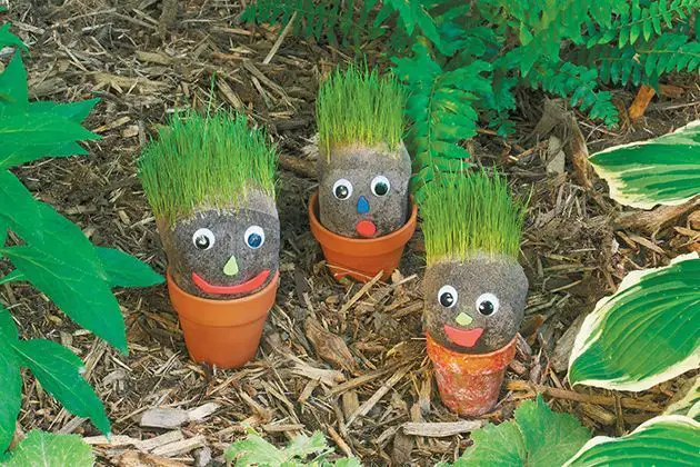 DIY Grassy Garden Gnomes Craft for Kids