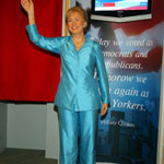 Hillary Clinton Arrives at Madame Tussauds New York