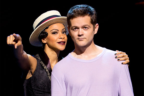 Josh Kaufman with Carly Hughes in Pippin on Broadway