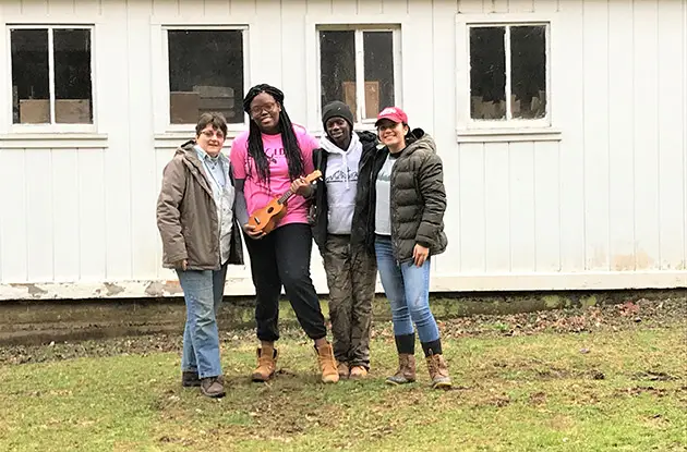 Academy of Holy Angels Students Volunteer at a Farm in Rural West Virginia