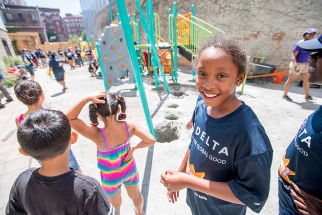 Volunteers Work to Improve Bronx Kids’ Lives & Futures with New Playground
