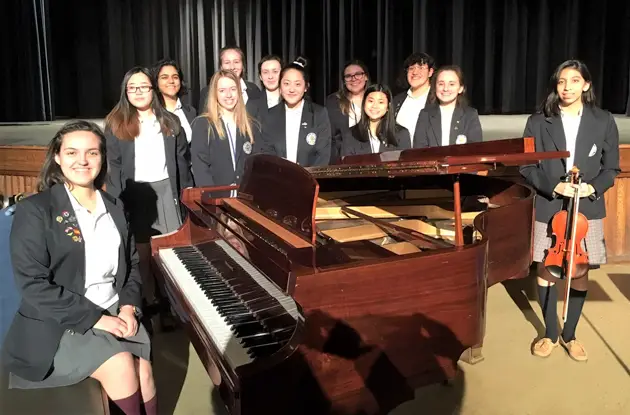 Students of Academy of Holy Angels Inducted into Musical Honor Society