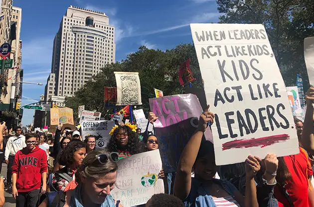Thousands of NYC Kids Ditch School for Climate Strike September 20