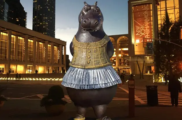 Snap a Photo with This Hippo Ballerina for a Chance to Win Free Tickets to Lincoln Center