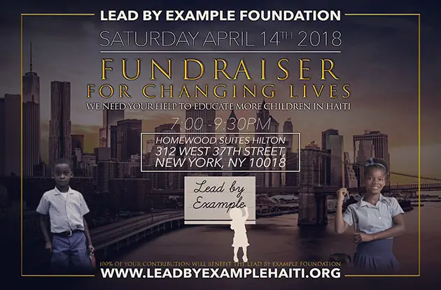Lead By Example Fundraiser to Help Students in Haiti