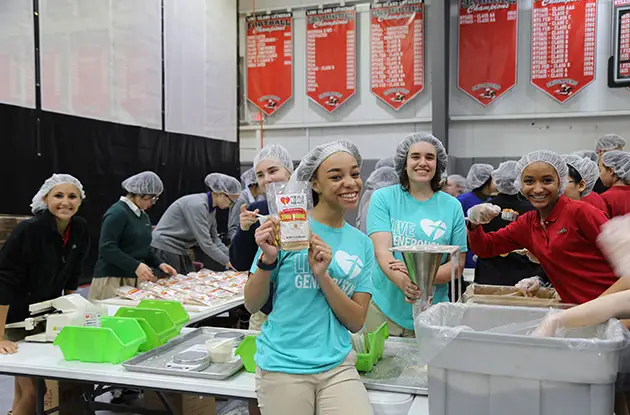 Long Island Lutheran Middle and High School Meal Packing Event Packs Over 300,000 Meals for Food Pantries and Haiti