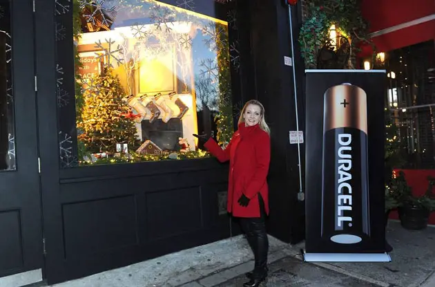 Melissa Joan Hart Debuts Duracell Holiday Window Display and Shares Her Favorite Holiday Memories