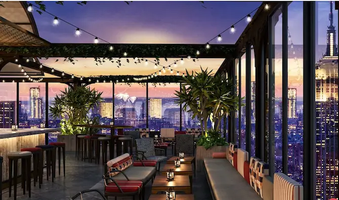 NYC's Largest Rooftop Bar Opens at Moxy Times Square