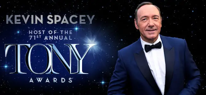Kevin Spacey to Host 2017 Tony Awards
