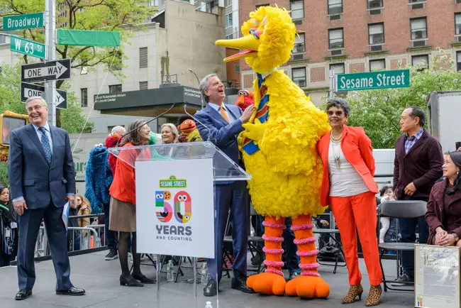 West 63rd Street Renamed Sesame Street in Honor of Series’ 50th Anniversary