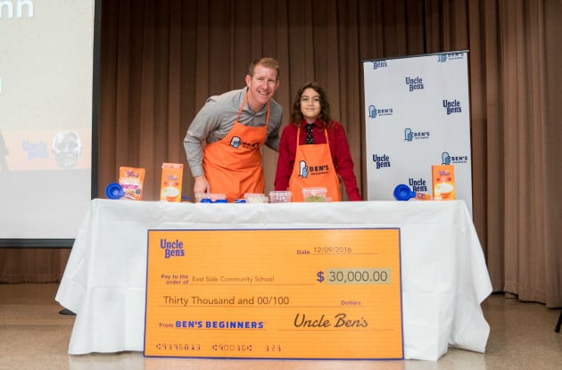New York City Boy Wins Grand Prize in Ben's Beginners Cooking Contest by Uncle Ben's