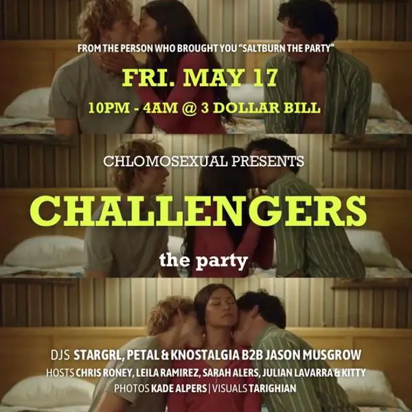 Chlomosexual Presents: The Challengers Party at 3 Dollar Bill 