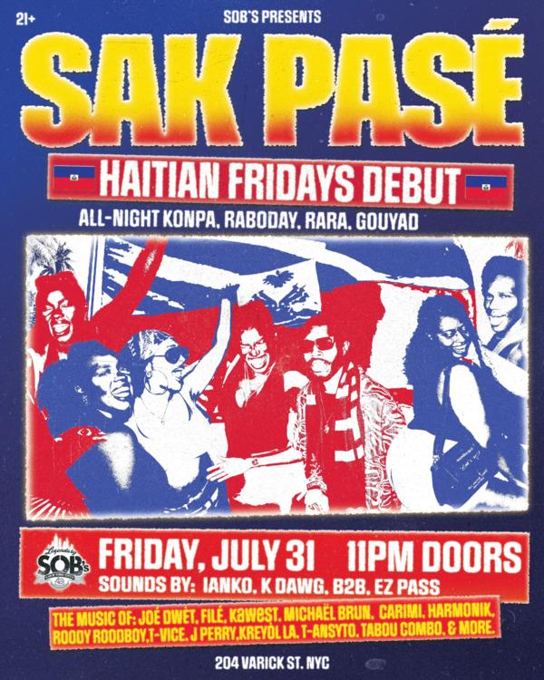Sak Pasé: Haitian Fridays Debut Konpa, Rara, Raboday, Gouyad at SOB's