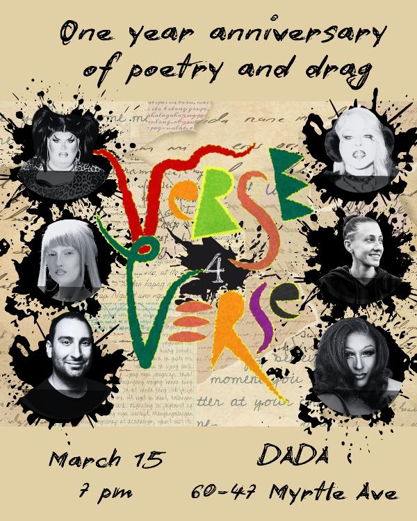 Verse4Verse: Drag + Poetry at DADA