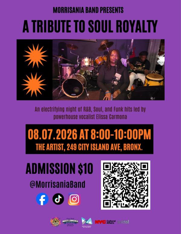 Morrisania Band Presents: A Tribute to Soul Royalty at The Artist