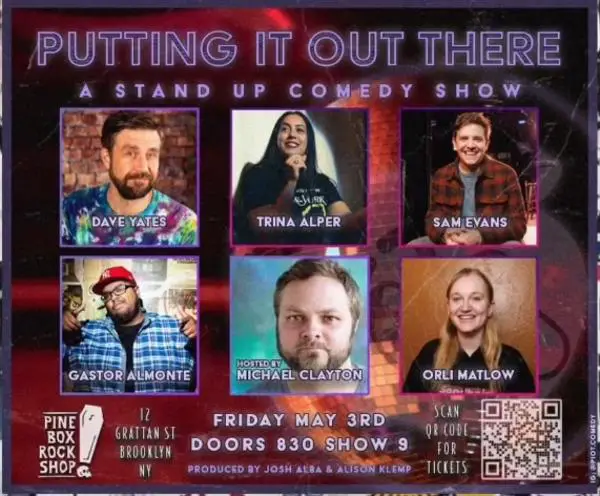 Putting It Out There Comedy Show at Pine Box Rock Shop