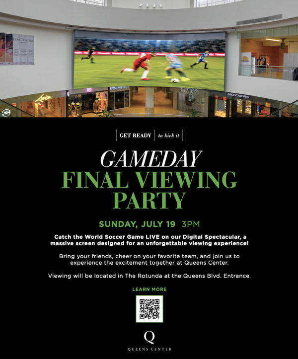 FIFA World Cup Final Viewing Party at Queens Center at Queens Center Mall