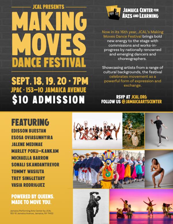 Making Moves Dance Festival at Jamaica Performing Arts Center (JPAC)