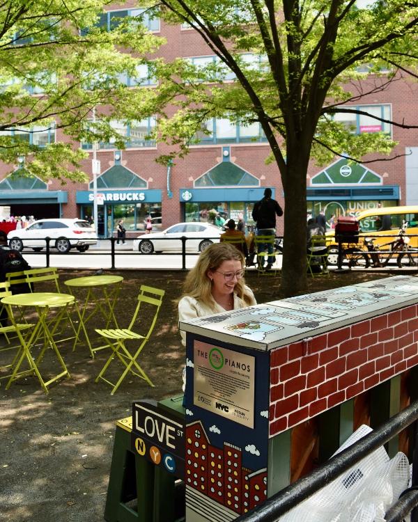 Sing for Hope Pianos in Union Square at Union Square Park - Triangle Plaza (Union Park Plaza)