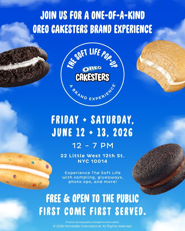OREO Cakesters “Soft Life” Pop-Up in New York City at 22 Little West 12th Street, New York, NY 10014