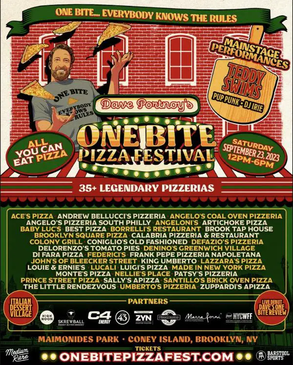 Dave Portnoy’s One Bite Pizza Festival at Maimonides Park l Coney Island, New York