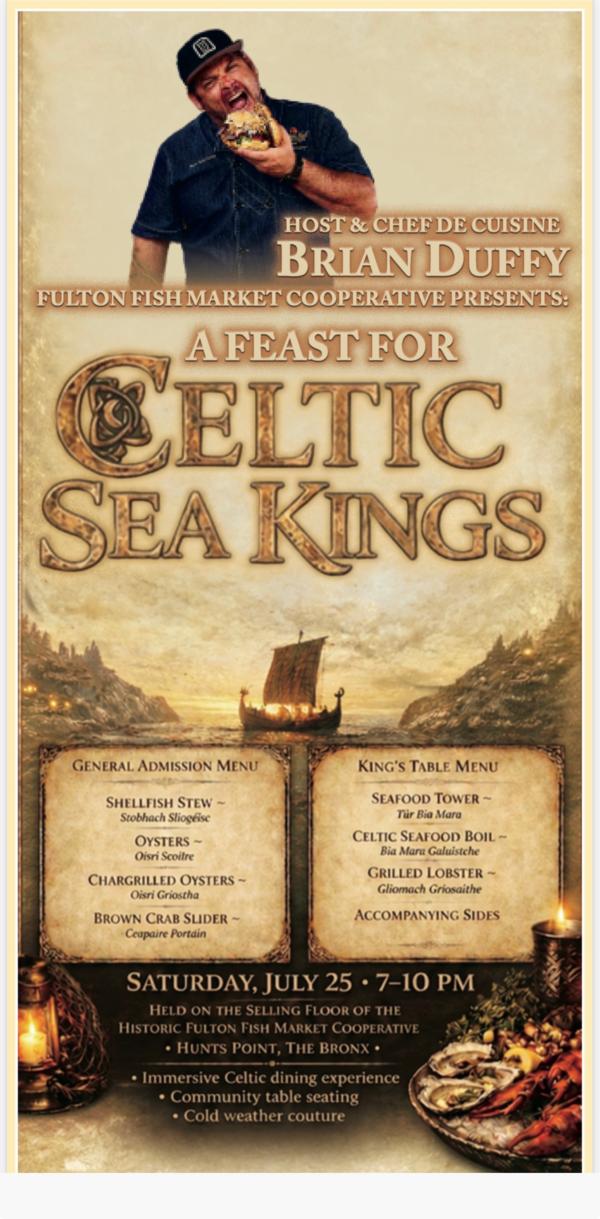 Feast of the Celtic Sea Kings at Fulton Fish Market Cooperative