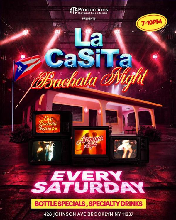 Bachata Day Party Bushwick Brooklyn | La Casita Brooklyn Bachata Night at LA CASITA BROOKLYN