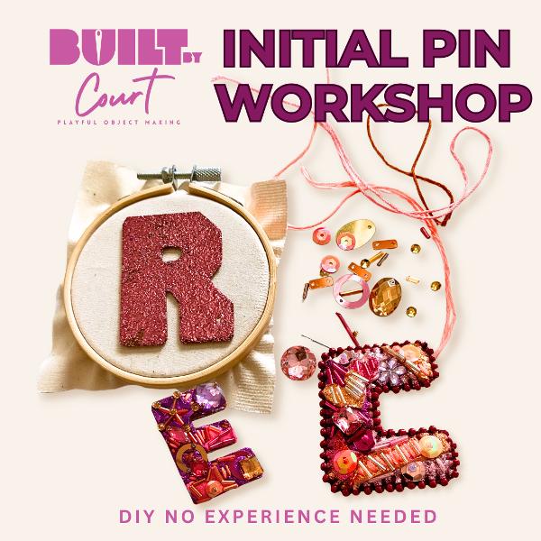 Built By Court Initial Pin Workshop at Fabrik Dumbo