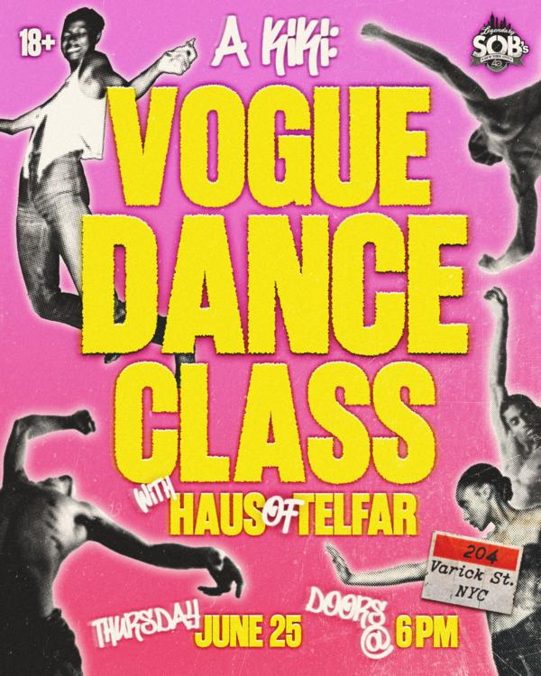 A Kiki: Vogue Dance Class w/ Haus of Telfar at SOB's