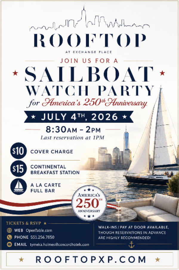 Sailboat Watch Party at 1 Exchange Place
