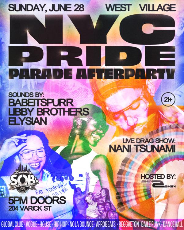 NYC Pride Parade Afterparty 2026 at SOB's