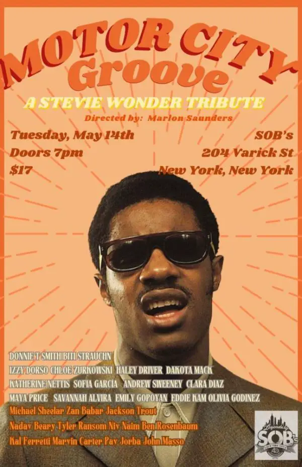 Motor City Groove: A Stevie Wonder Tribute at SOB's 