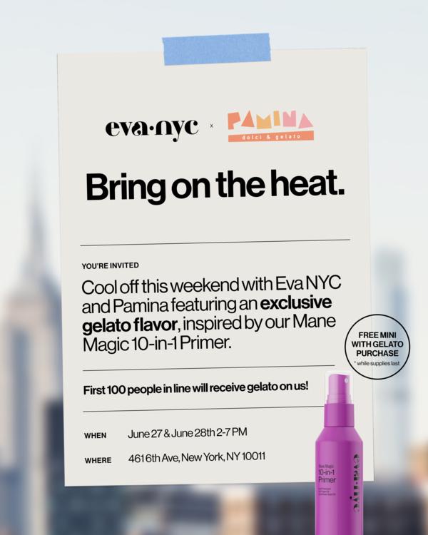 Eva NYC x Pamina Gelato NYC Pop-Up at Pamina Gelato