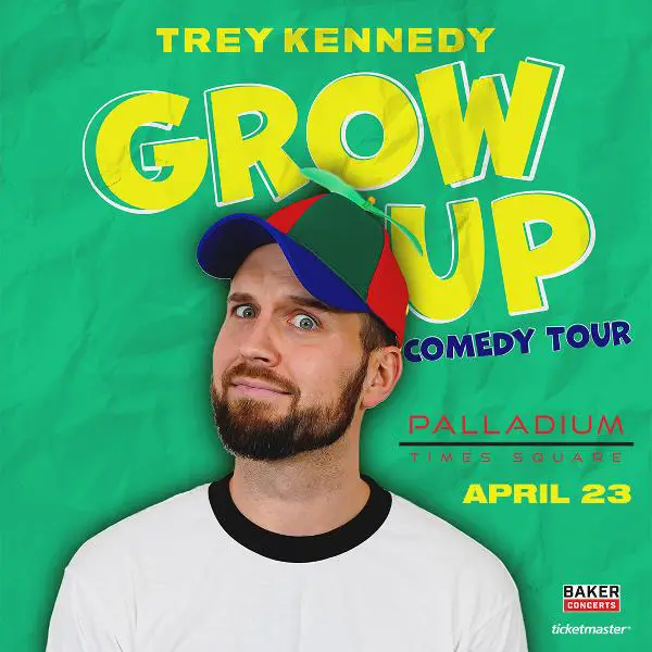 Comedian Trey Kennedy in NYC on April 23, 2024 at Palladium Times Square for Trey Kennedy: Grow Up at Palladium Times Square