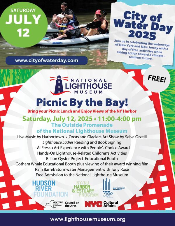 Enjoy CITY of WATER DAY at the National Lighthouse Museum and ON ITS OUTSIDE PROMENADE at National Lighthouse Museum