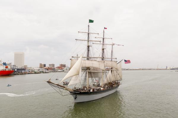 Historic 1877 Tall Ship Elissa Departs Texas for New York City as National Sail 250 Tour Begins at Brooklyn Bridge Marina