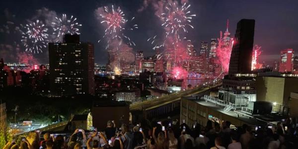 4th of July Rooftop Fireworks Display at The Randolph