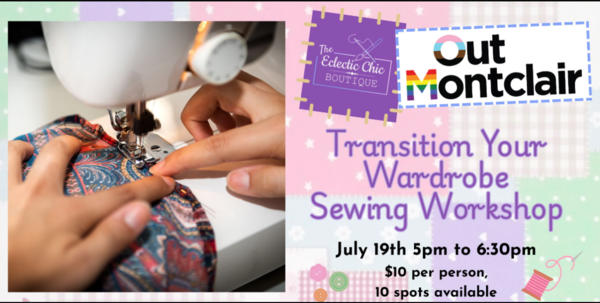 Transition Your Wardrobe Sewing Workshop at The Eclectic Chic Boutique