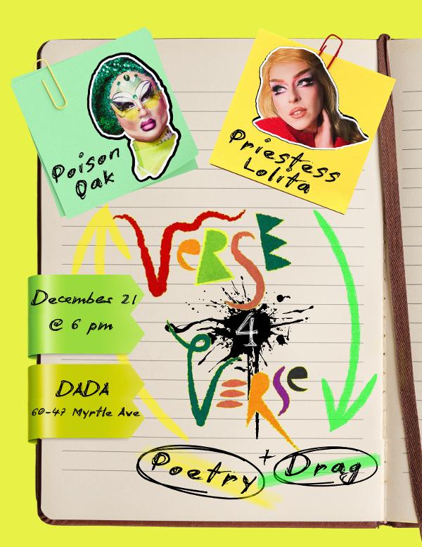 Verse4Verse: Drag + Poetry at Dada