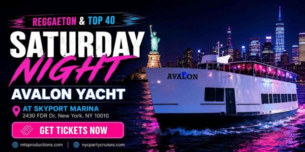 Reggaeton Boat Party NYC | Avalon Yacht at Skyport Marina at Skyport Marina